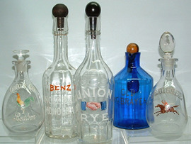Click photo to see larger pic of Bar Bottles and Decanters