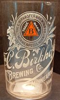 Click photo to see larger pic of Pre-Prohibition Etched Beer Glass