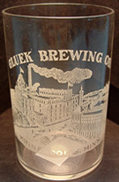 Click photo to see larger pic of Pre-Prohibition Etched Beer Glass