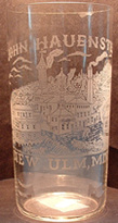 Click photo to see larger pic of Pre-Prohibition Etched Beer Glass