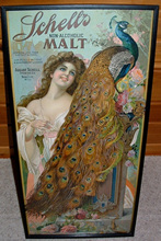 Click photo to see larger pic of Pre-Prohibition Beer Lithograph on Paper