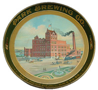 Click photo to see larger pic of Pre-Prohibition Metal Beer Tray