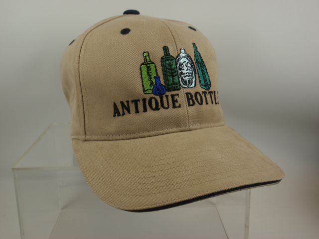EMBROIDERED ANTIQUE BOTTLE HAT - FREE SHIPPING