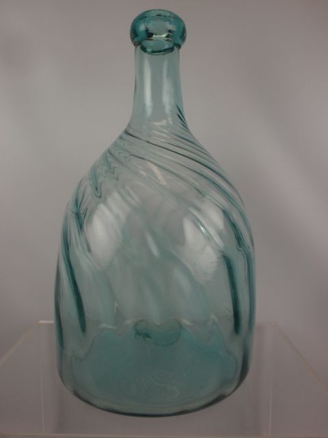 Aqua Pattern Molded Club Bottle