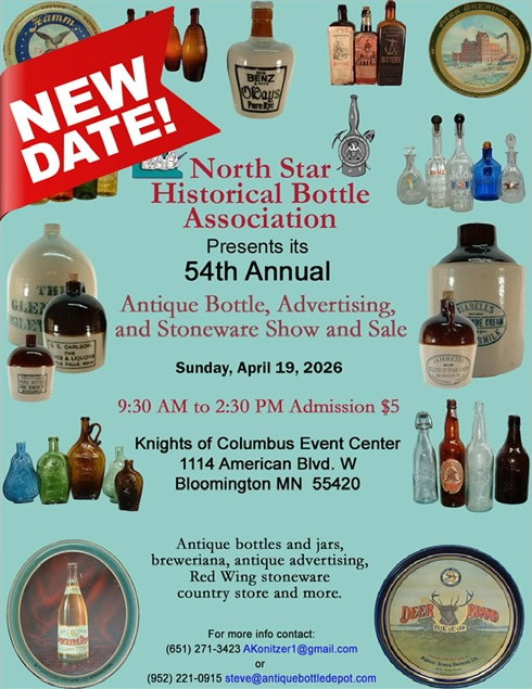 2026 Bottle, Advertising and Stoneware Show and Sale